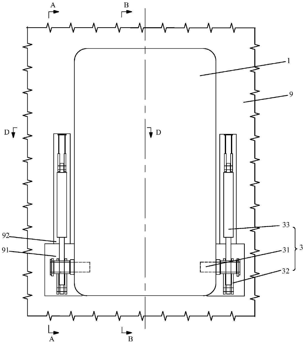 Boarding door device and ship