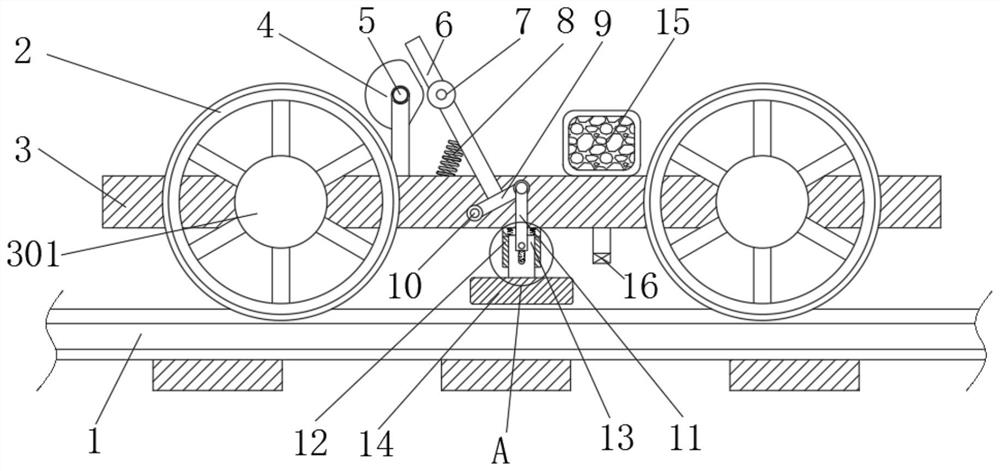 Anti-stall device for intelligent manufacturing of small train in amusement park