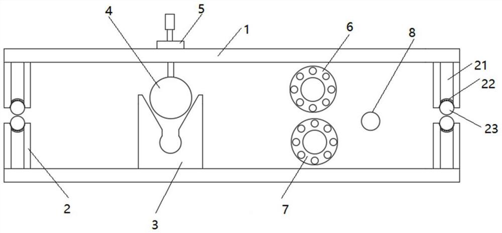 An electrolytic copper foil cutting device