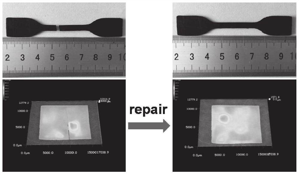 A flexible and repairable conductive silicone composite material and its preparation method and strain sensor application