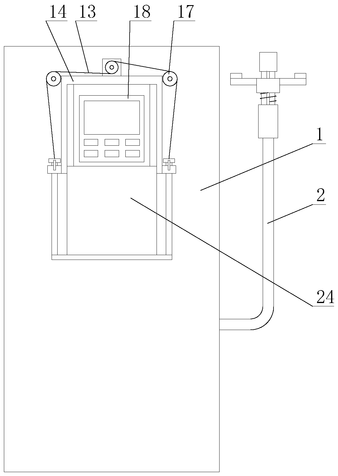 Electric-car charging device with charging head stable in socket connection