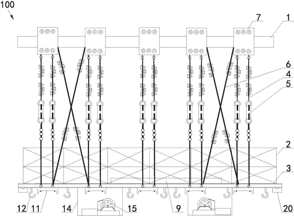 An anti-tilt construction platform and its application method