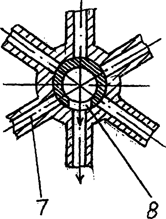 Wheel type injection irrigation device