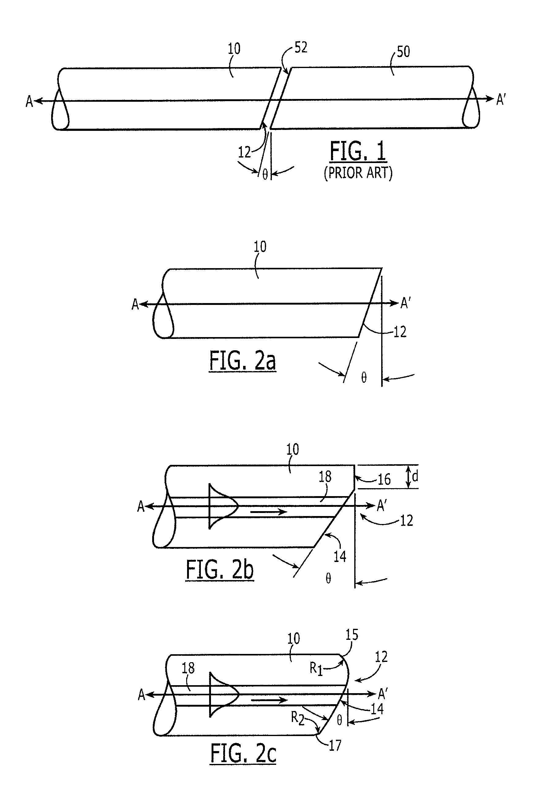 Mating of optical fibers having angled end faces