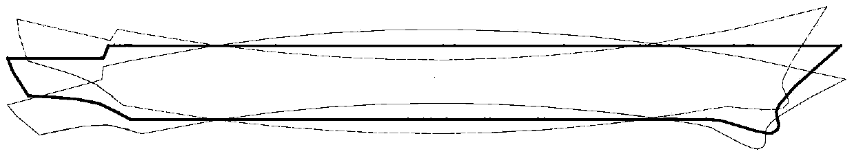 Energy conversion device for inhibiting hydroelastic vibration of hull beam and design method thereof