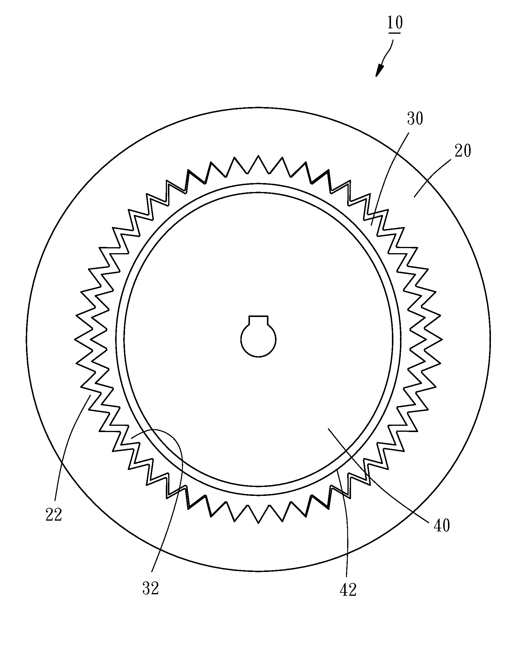 Harmonic drive achieving a high meshing efficiency