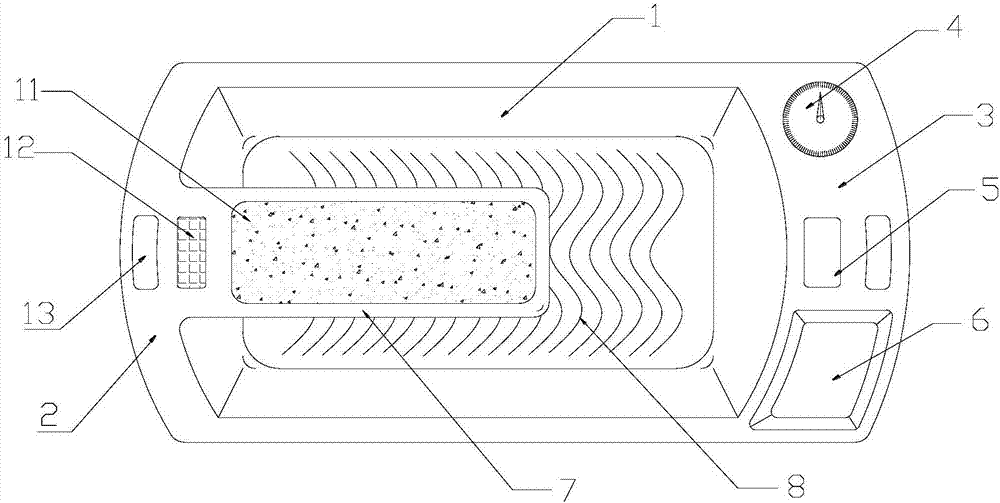 Baby bath capable of displaying water temperature