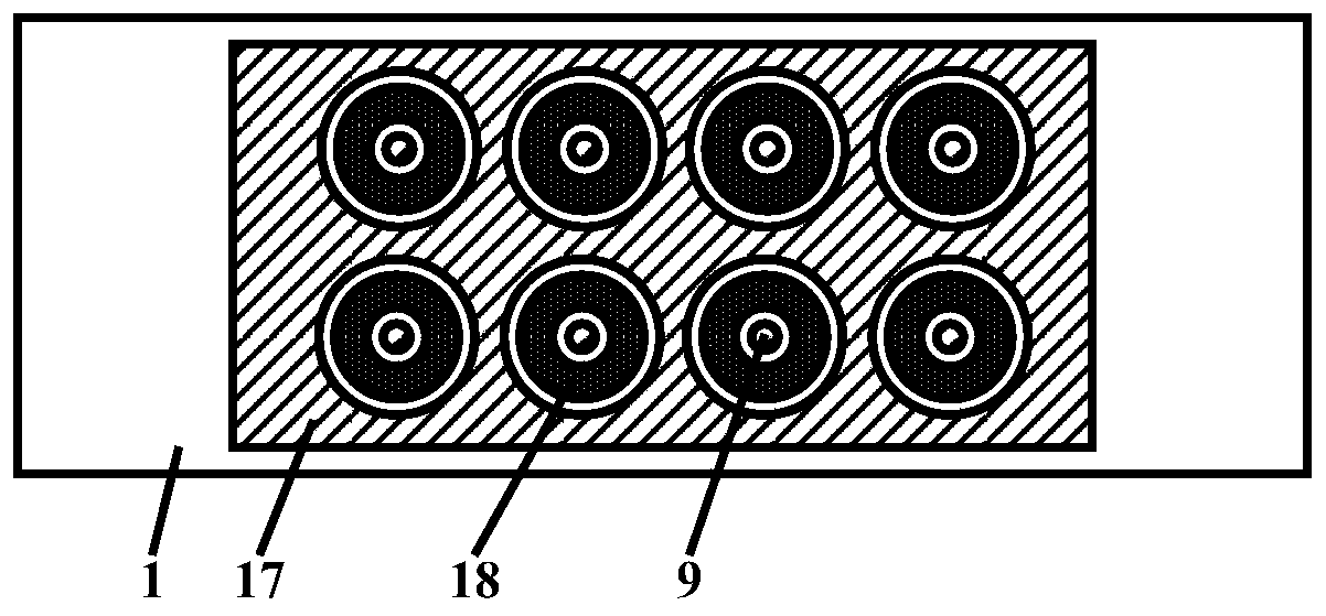 Light-emitting backlight source for single-ring pyramid inclined plane cathode concave straight arc section gating structure