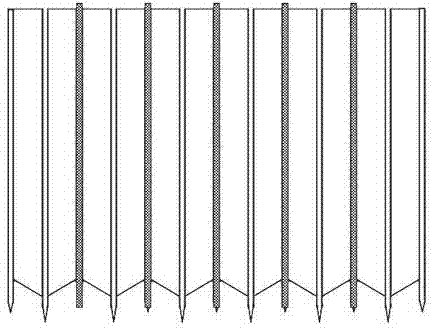 Grouting method for ultrathin high polymer cutoff wall