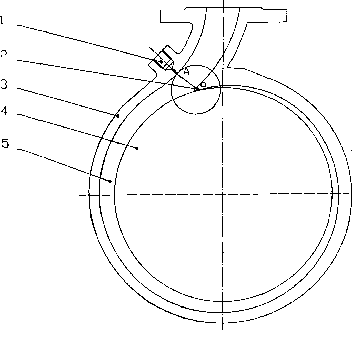 Centrifugal pump body