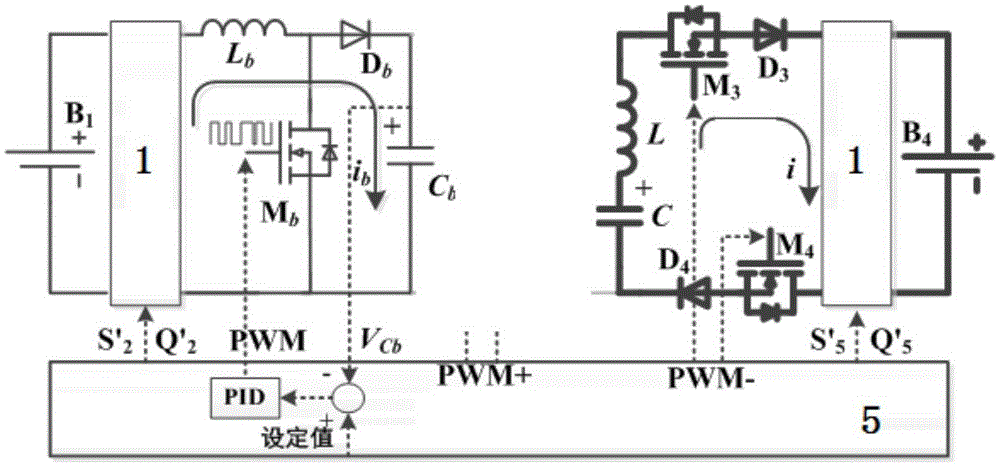 Power battery pack equalization circuit and implementation method based on boost conversion and soft switching