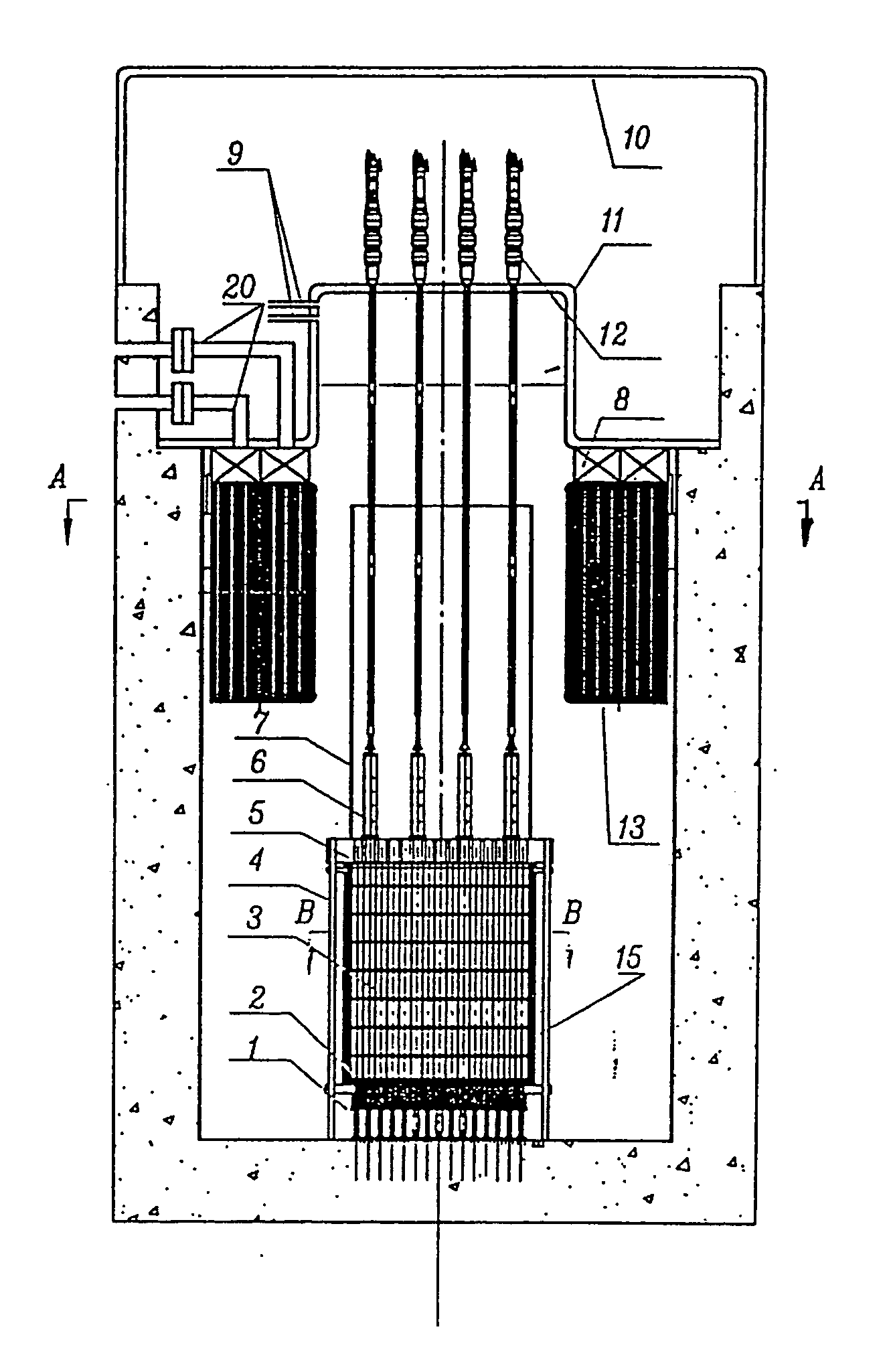 Nuclear plant spent fuel low temperature reactor