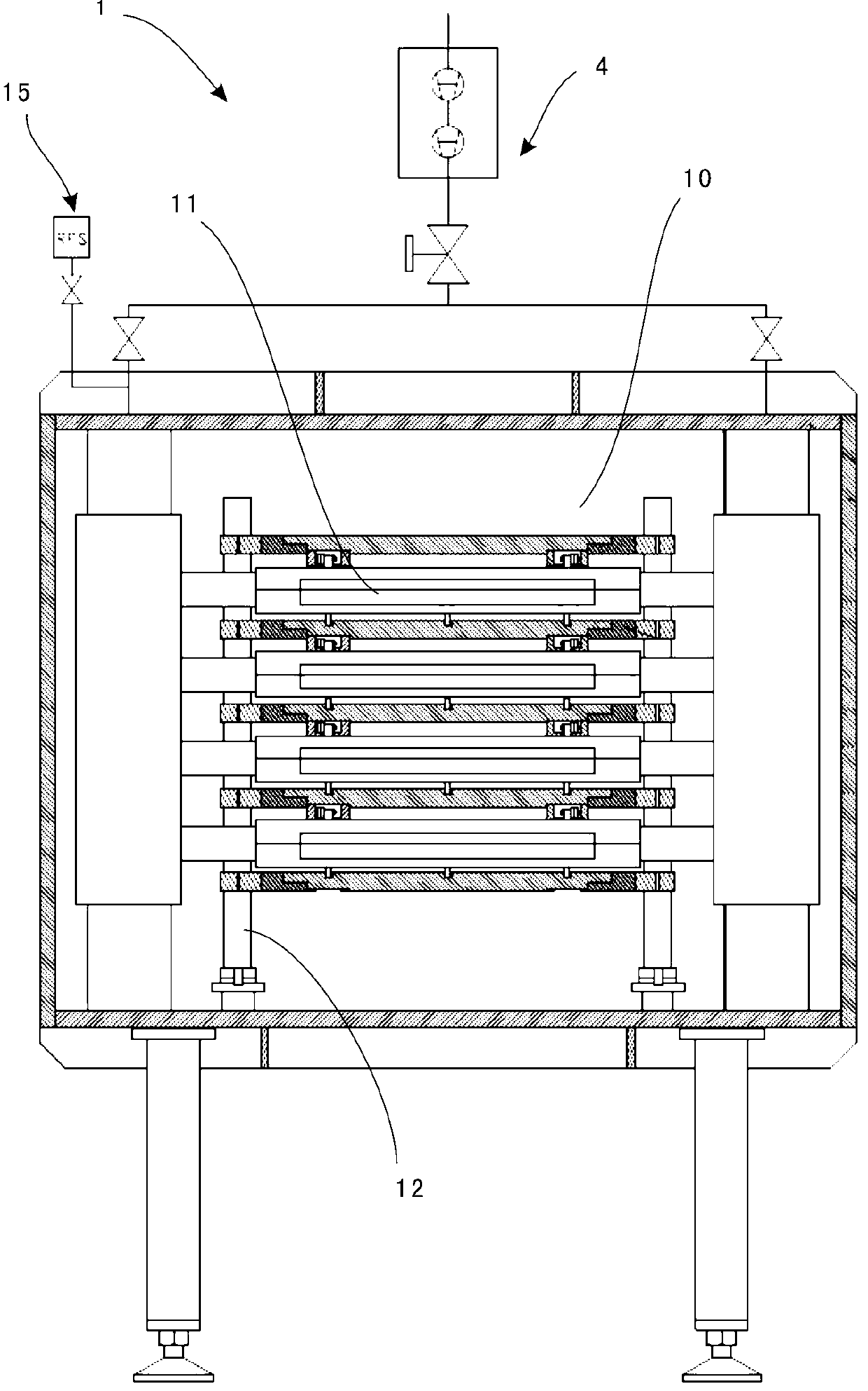 PECVD (plasma enhanced chemical vapour deposition) film-coating system