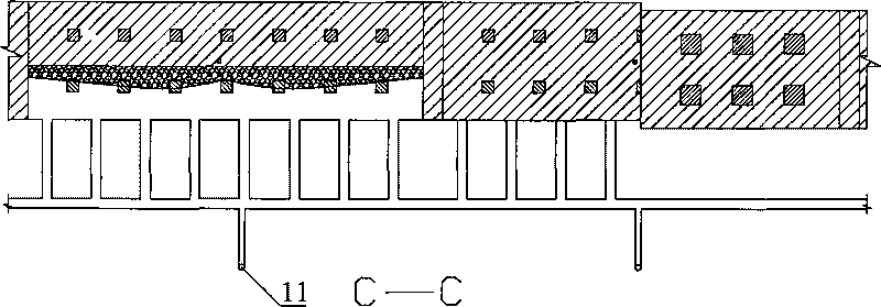 Middle-waisted bidirectional filling and mining method under canopy guard in thick and great metal mine in sea bed