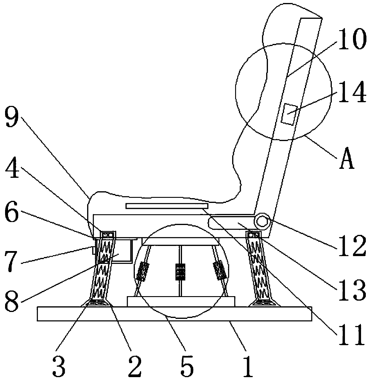 New energy automobile seat with high universality