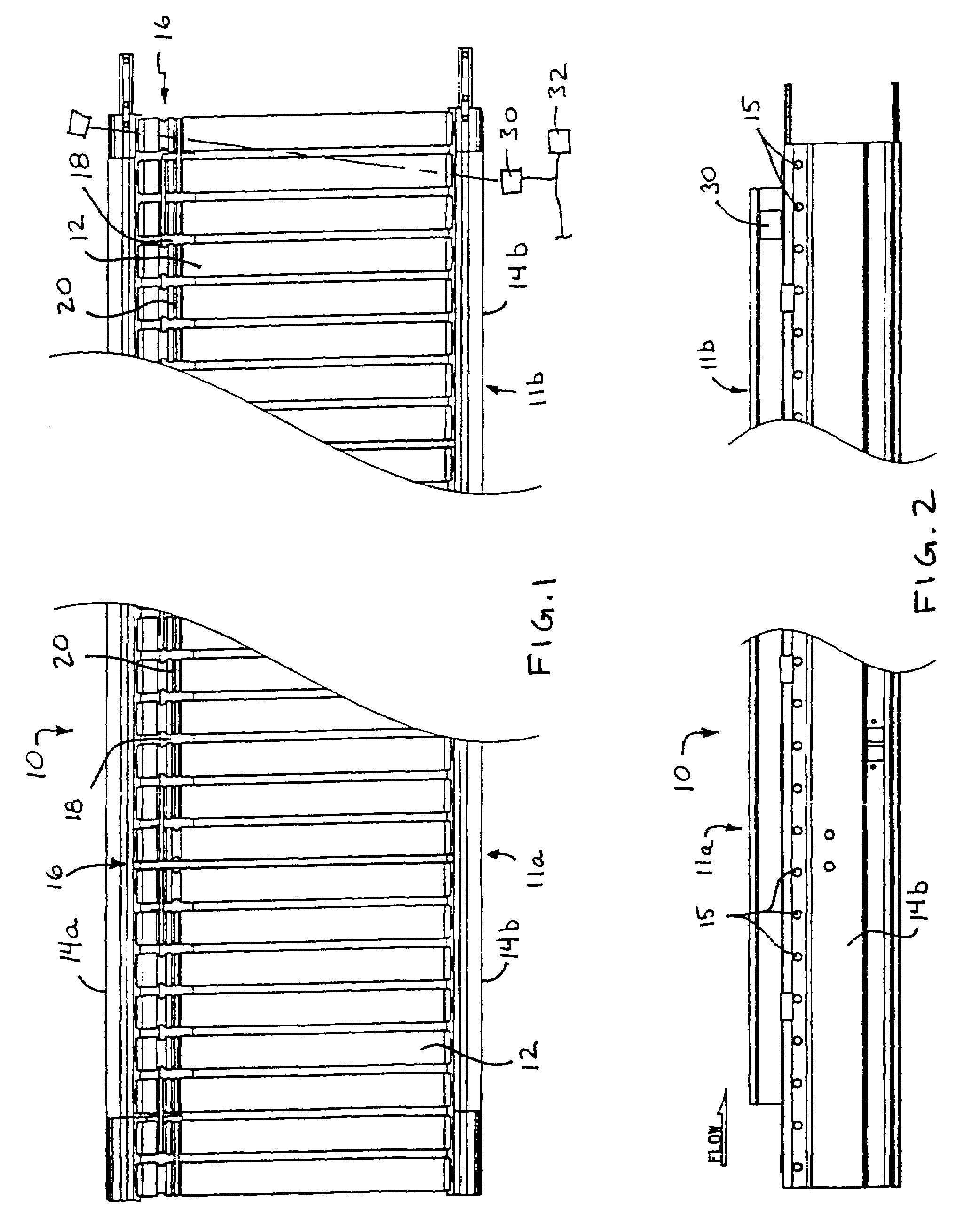 Motorized roller transverse drive