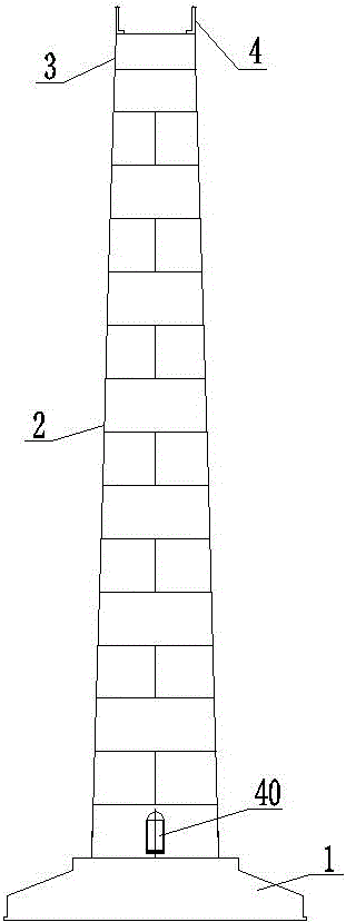 A prestressed concrete steel composite tower capable of assembling a self-supporting wind power generating set and its anchoring method