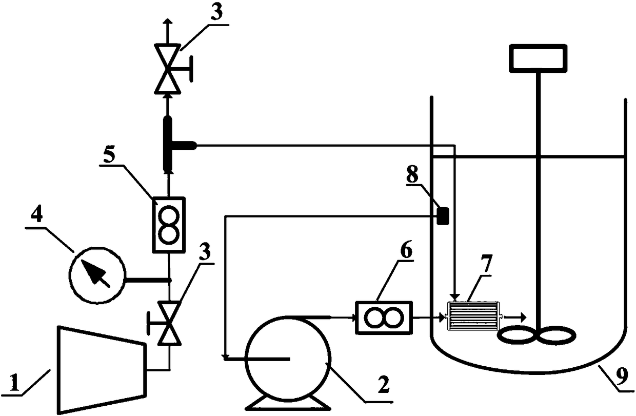 Micro-bubble generating device for biological leaching reactor