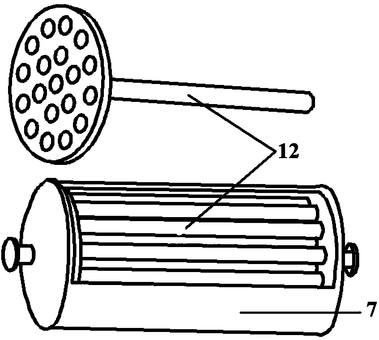 Micro-bubble generating device for biological leaching reactor