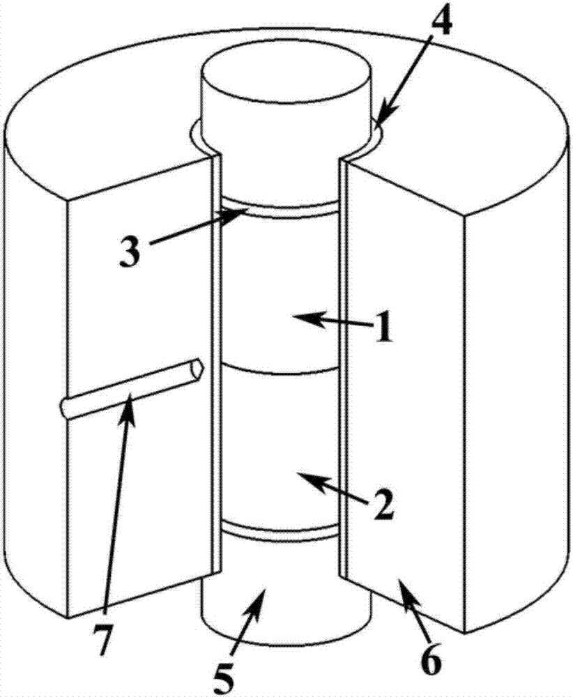 Metal bar fast-diffusion welding method based on pulse current treatment