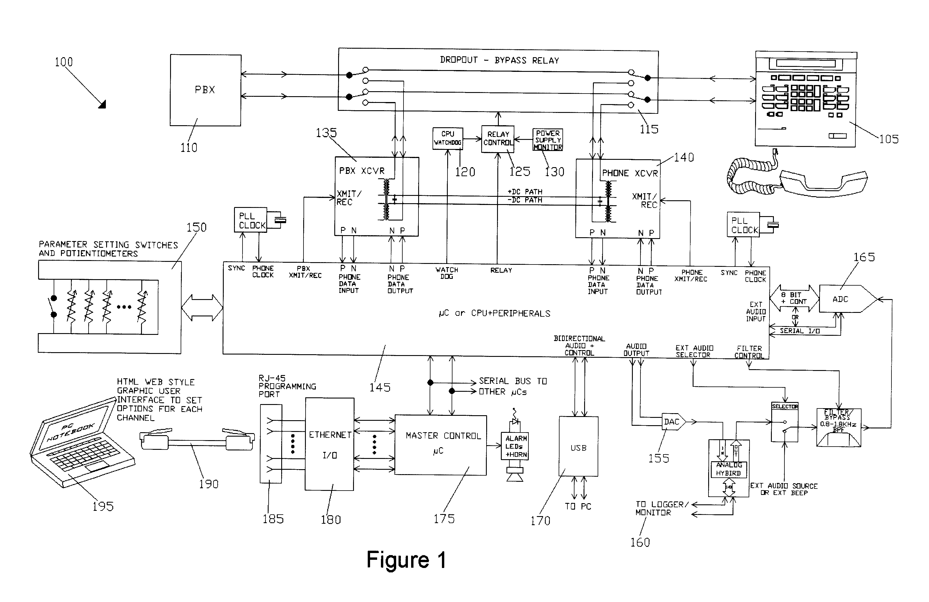 Digital telephone interface device