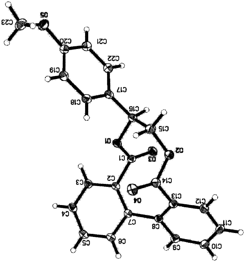 Dibenzyl-macrolide compound based on photoreaction and synthesis method thereof