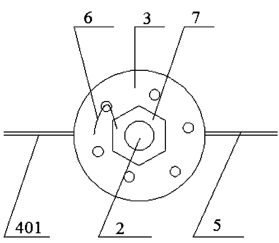 Supporting structure of ejector anchor net