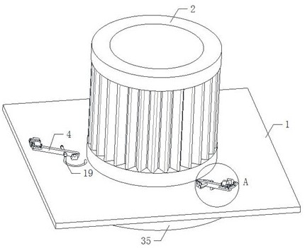 Three-phase asynchronous motor shell machining clamp