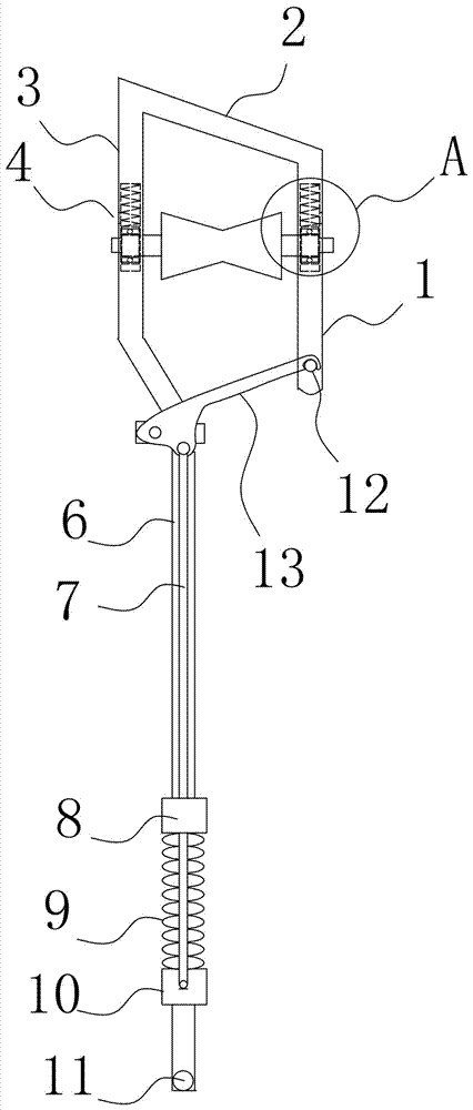 Insulation cable climbing device for hot-line work