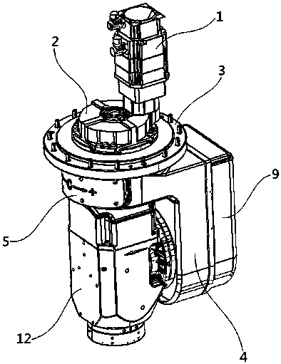 High-speed AC five-axis linkage double swing head