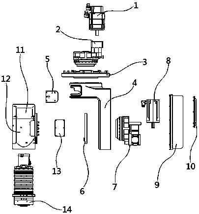 High-speed AC five-axis linkage double swing head