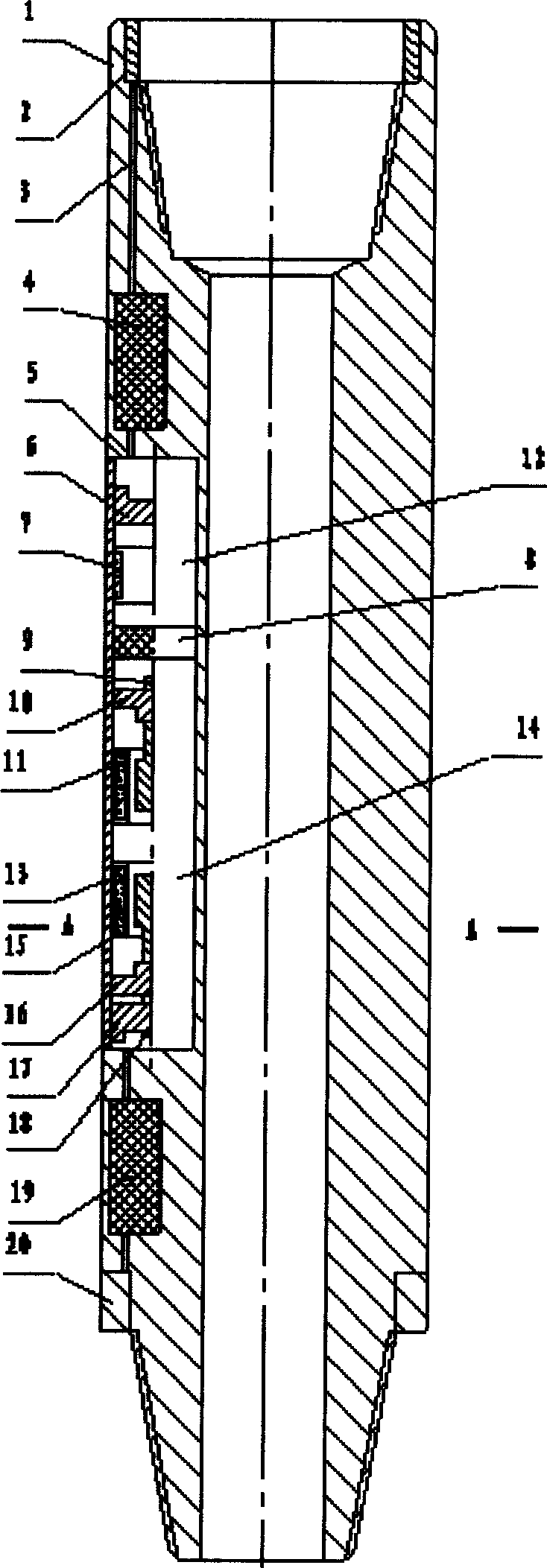 Double-induction resistivity measuring instrument during drilling