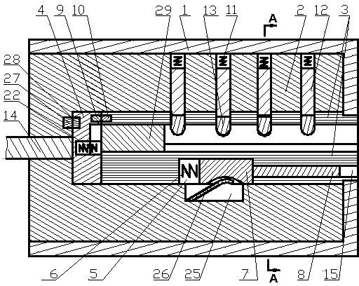 Hidden electric mixing alarming antitheft lock for asynchronous external locking machine