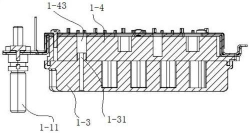 Integrated packaging electrolytic capacitor module and inverter assembly of 48v bsg inverter