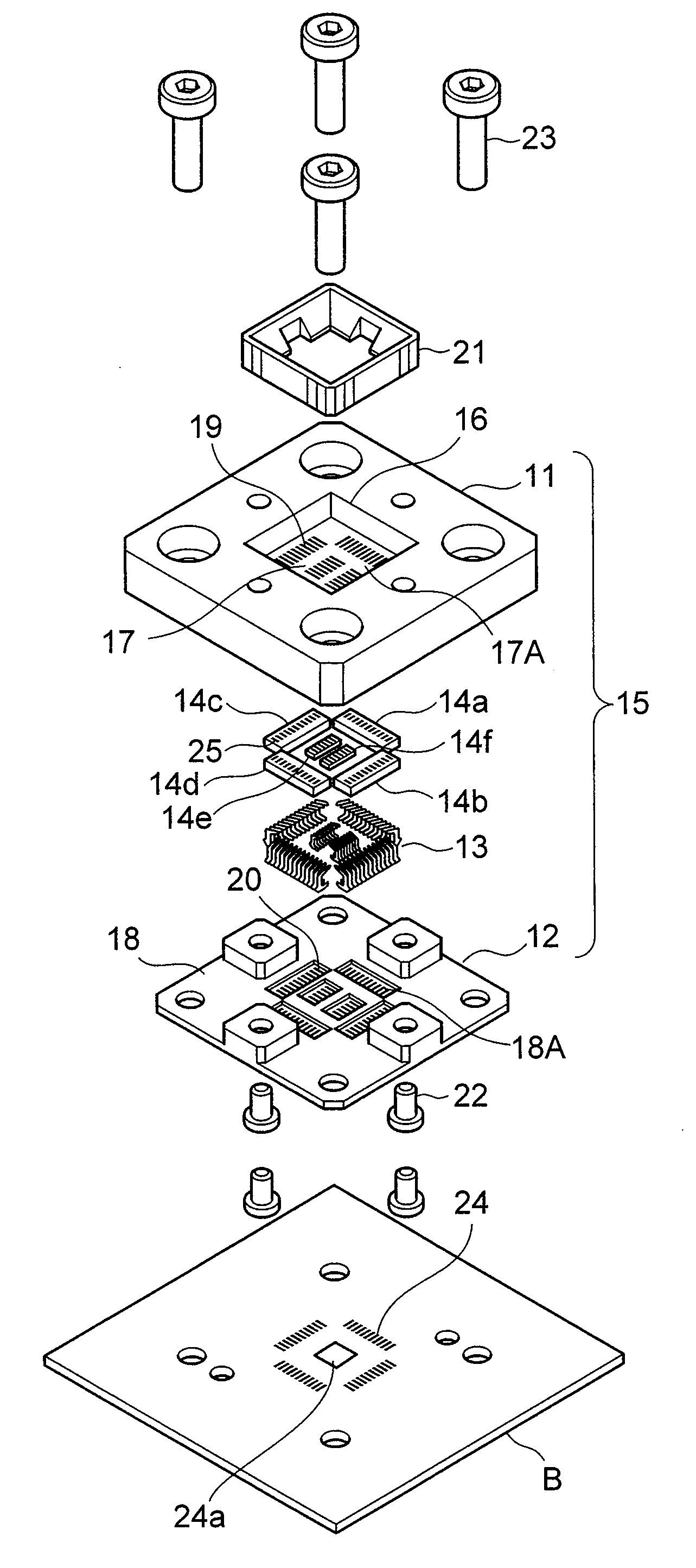 IC Socket to be Mounted on a Circuit Board