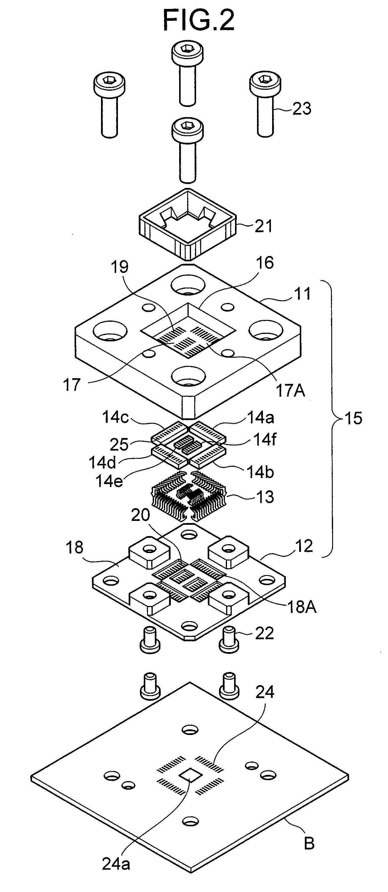 IC Socket to be Mounted on a Circuit Board