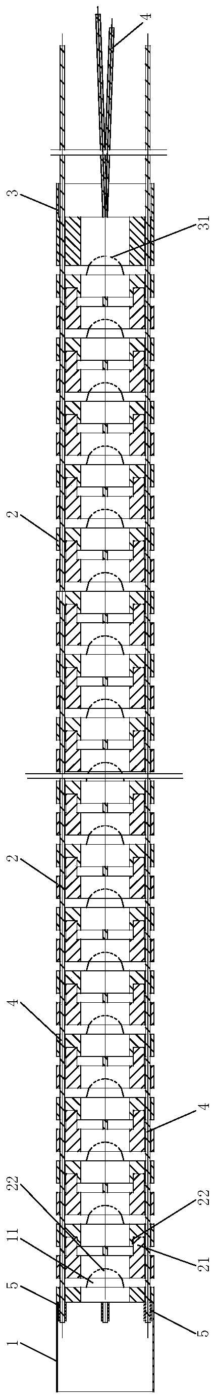 Preparation method of snake bone device of endoscope