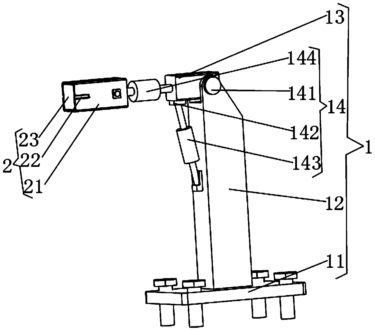 Multi-specification clamping manipulator for automobile maintenance