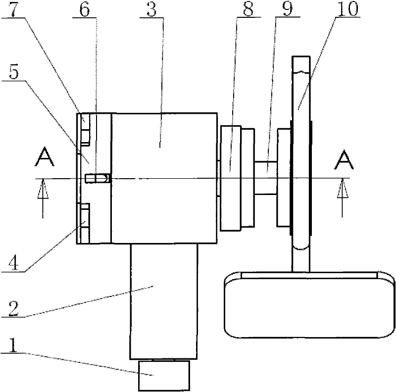 A braking device for an unmanned vehicle