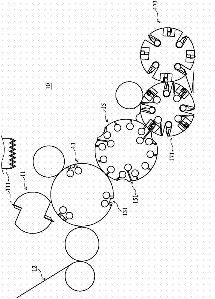 Cutting and folding device for fiber or plastic products