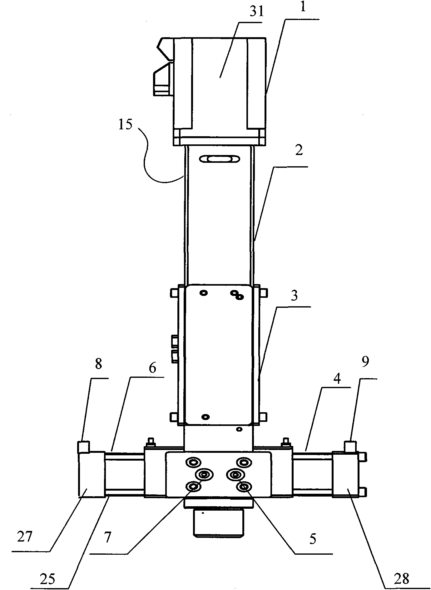 Two-component metering valve