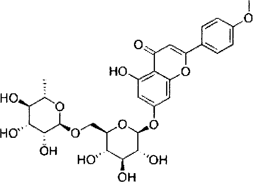 Process for extracting buddleoside