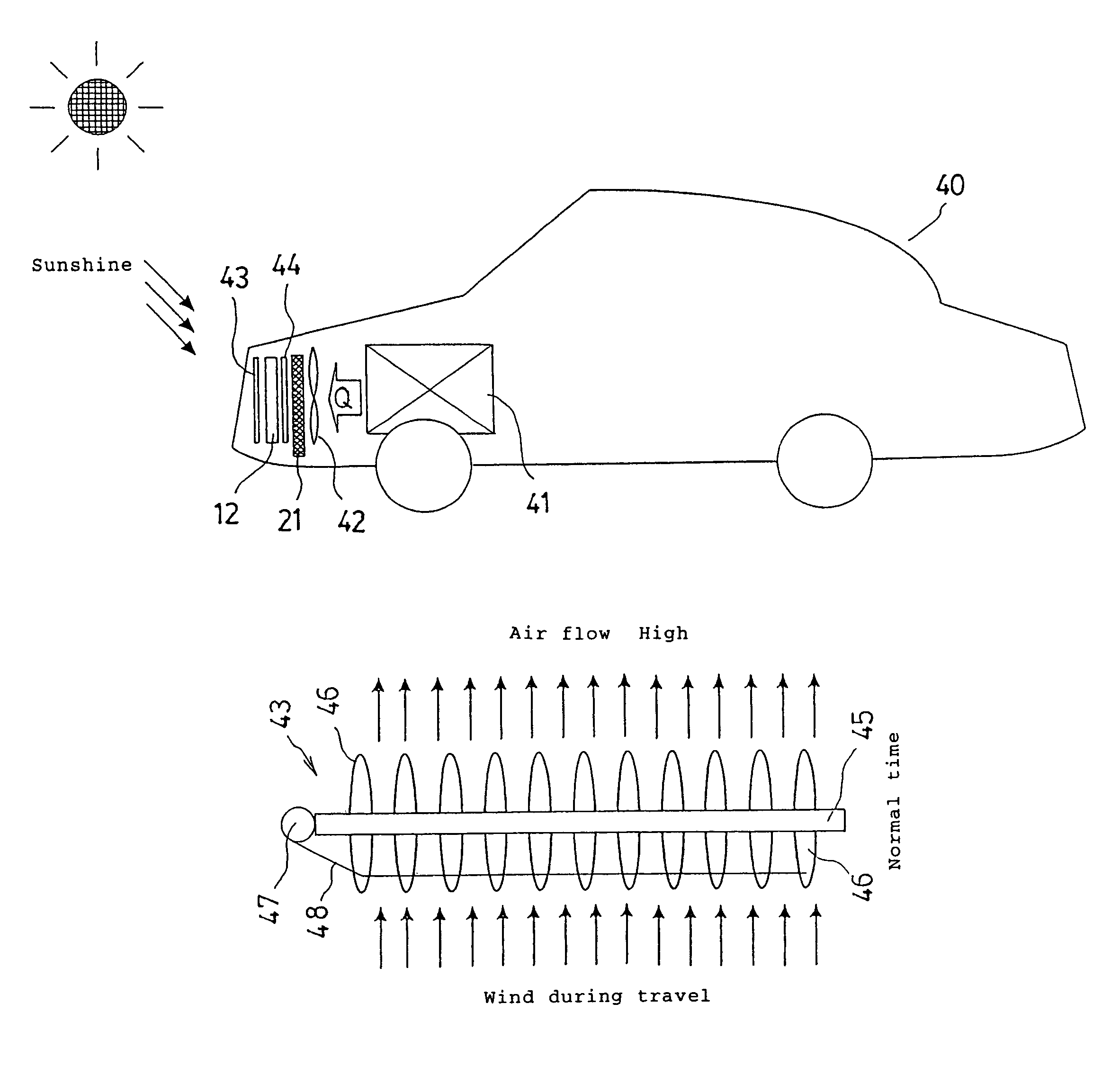 On-vehicle air-conditioner for air-conditioning