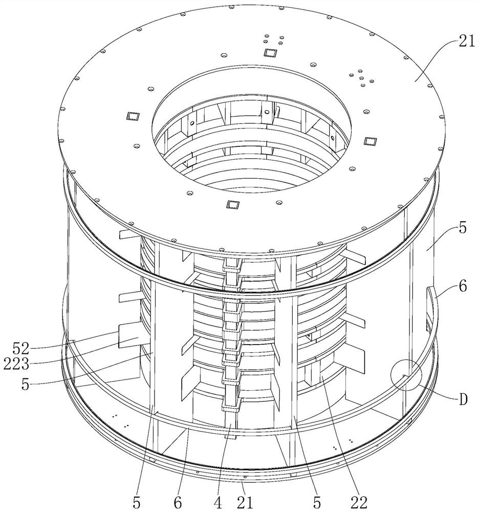 A production process of liquid helium-free skeleton superconducting magnet