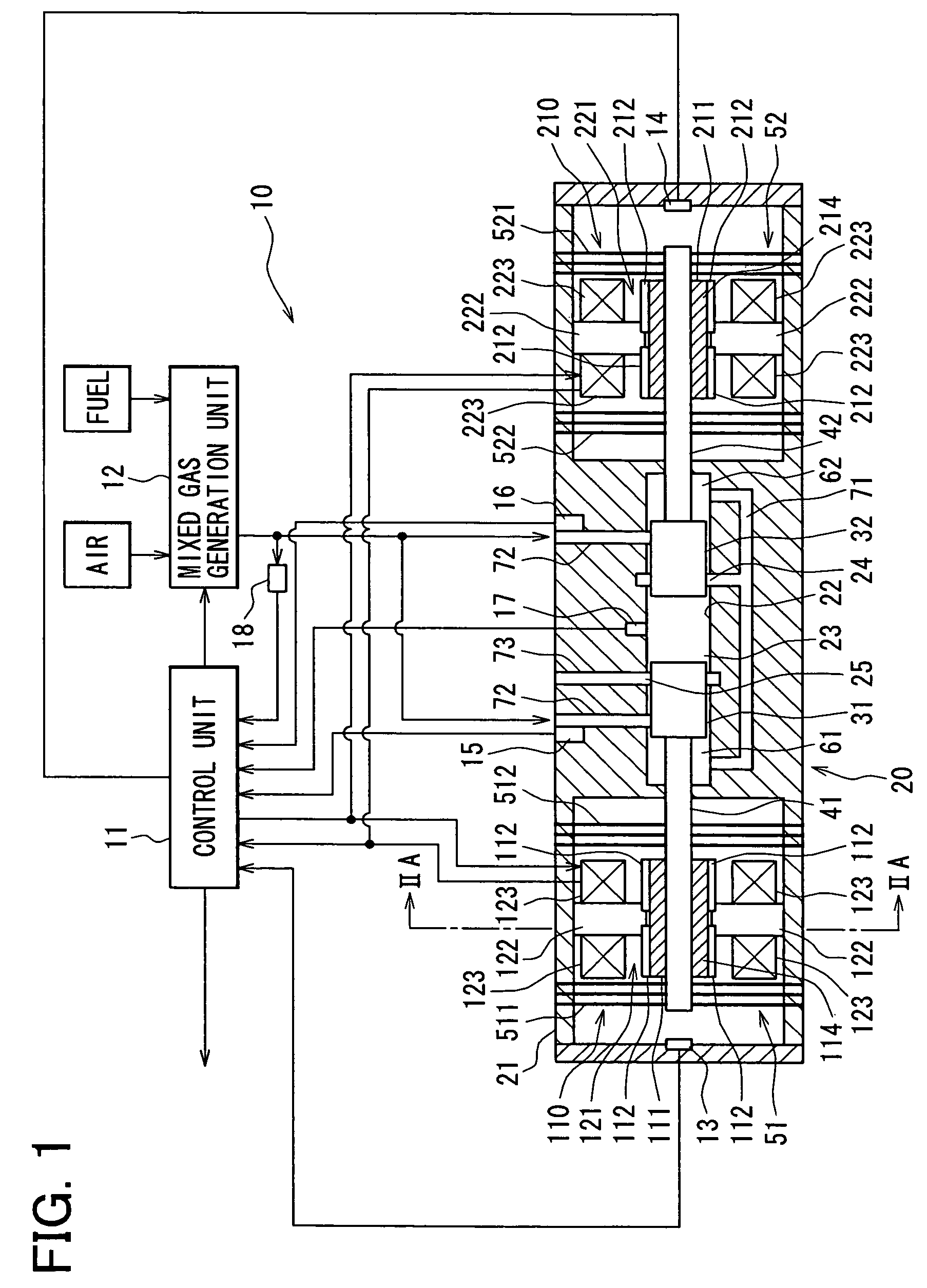 Control device for free piston engine and method for the same