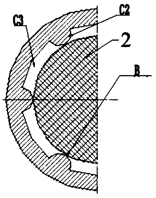 Fluid end of vertical combination valve