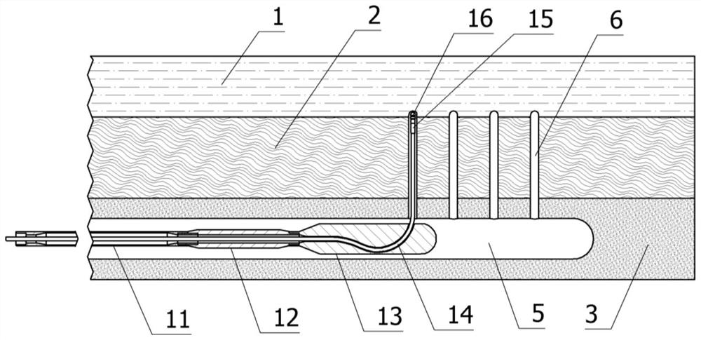 Water jet dense comb-shaped drilling type coal seam gas outburst reduction and pre-drainage treatment method for roadway to be excavated