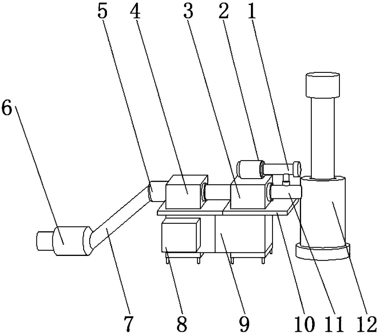 Waste gas pollution control device and usage thereof