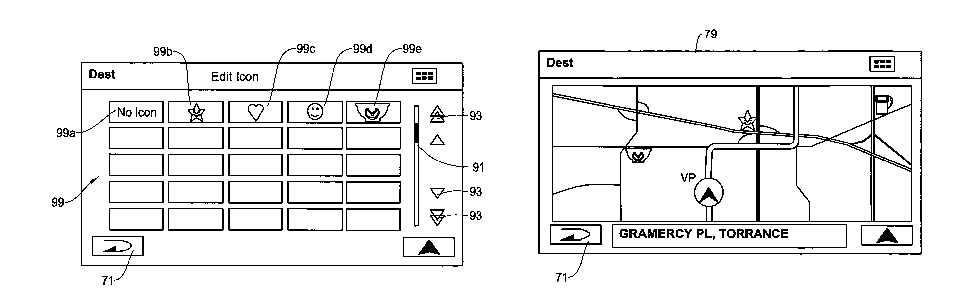 Method and apparatus for associating brand icon with POI location for navigation system