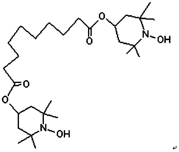 Preparation method of alkoxylation intermediates on the basis of diester-sebacate nitroxyl radicals